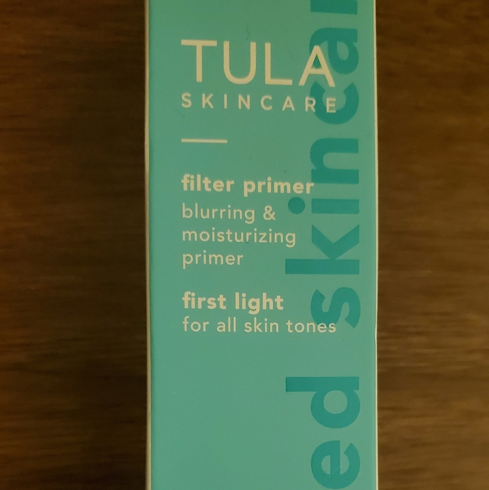 NIB TULA Filter Primer Blurring & Moisturizing Primer - First Light (Non…